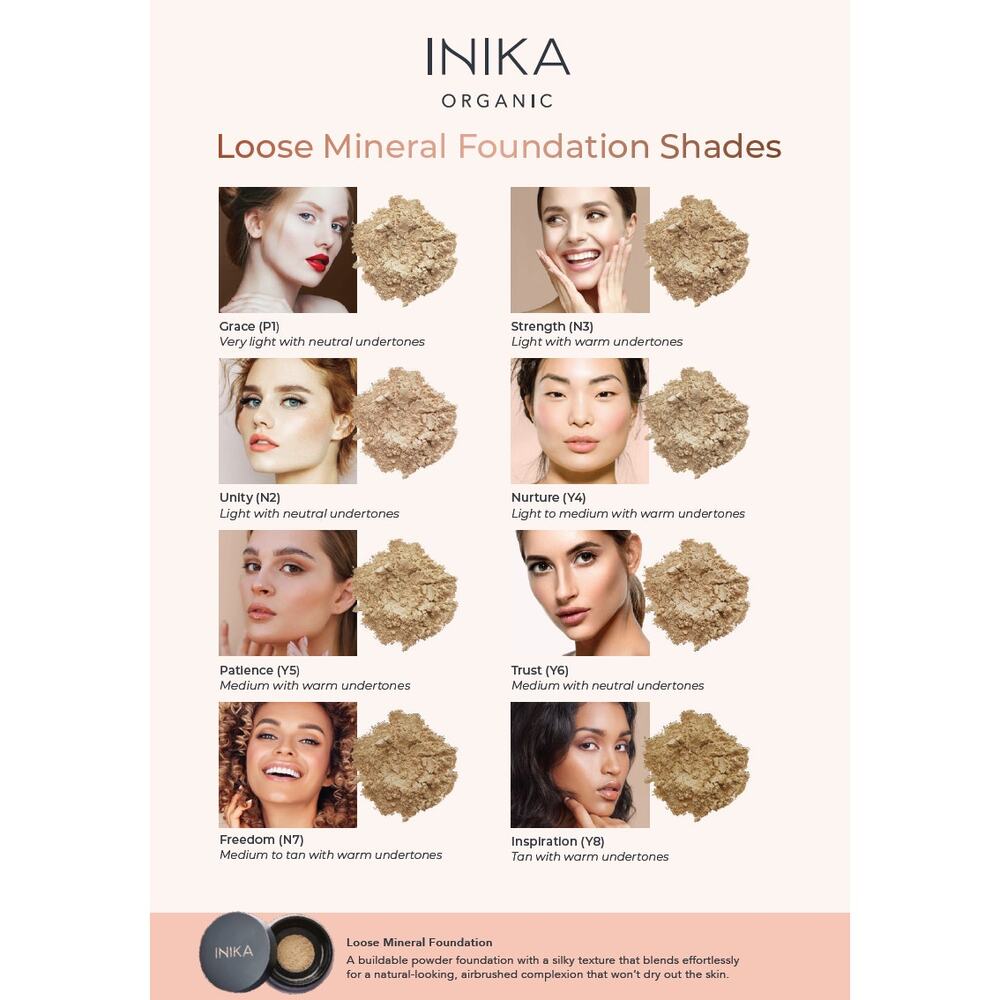 Inika Nou-rish - Organic Loose Mineral Foundation SPF 25: Freedom